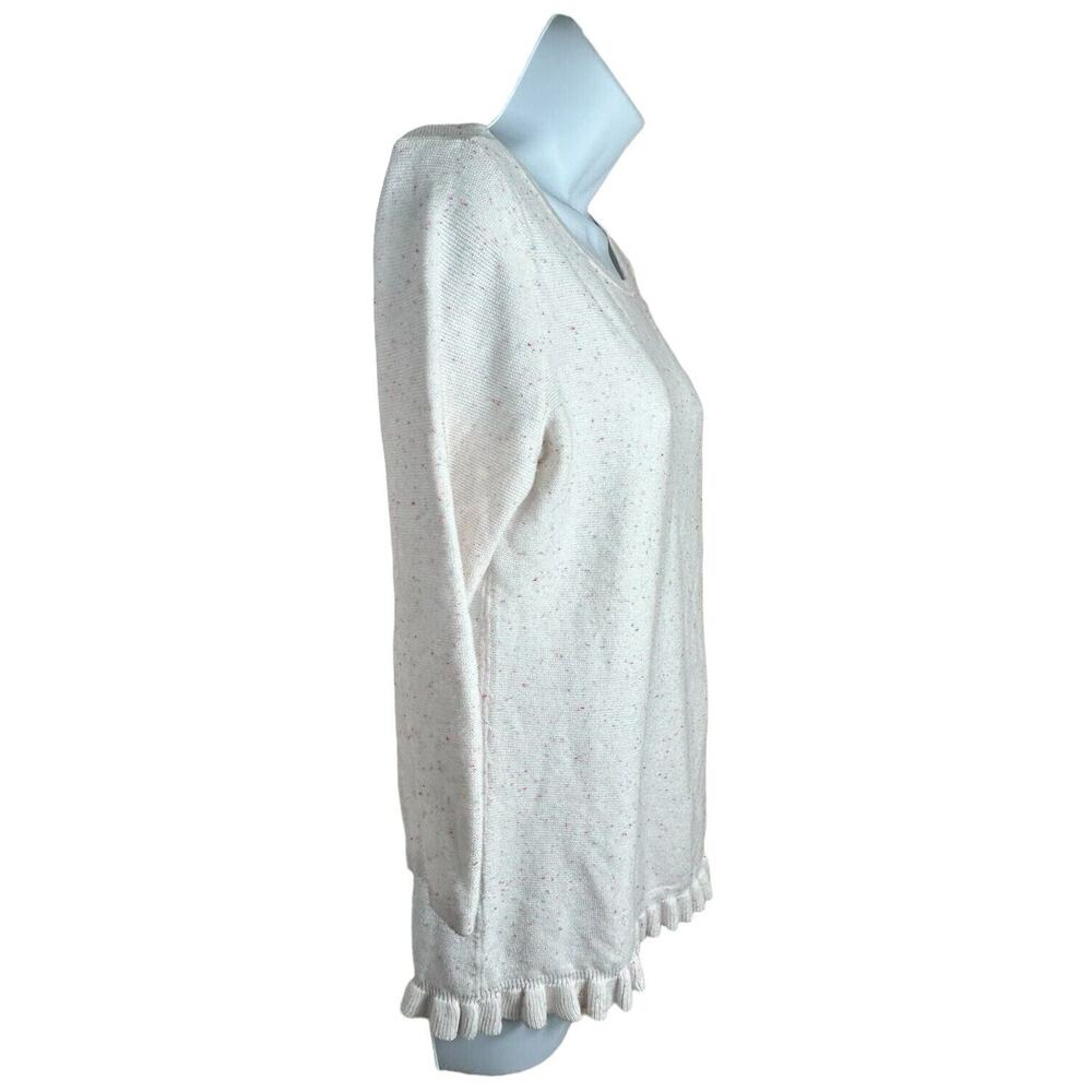 Talbots Pullover Sweater Speckled Sweater Sz Small Pastels 3/4 Sleeve New - Picture 6 of 8